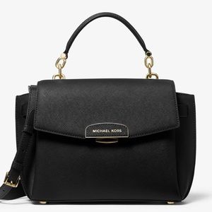 Michael Kors Black Leather Satchel